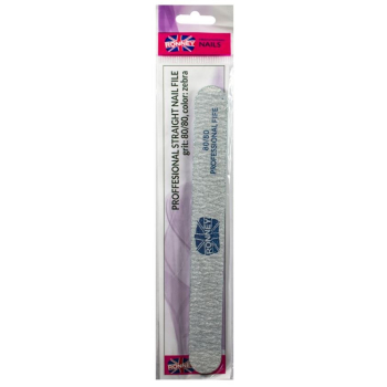 RONNEY - Pilnik do paznokci zebra NAILFILE STRAIGHT (80/80) 1 szt. RN 278    !